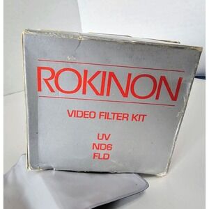 Rokinon Video Filter Kit 3 Filters - UV ND6 FLD